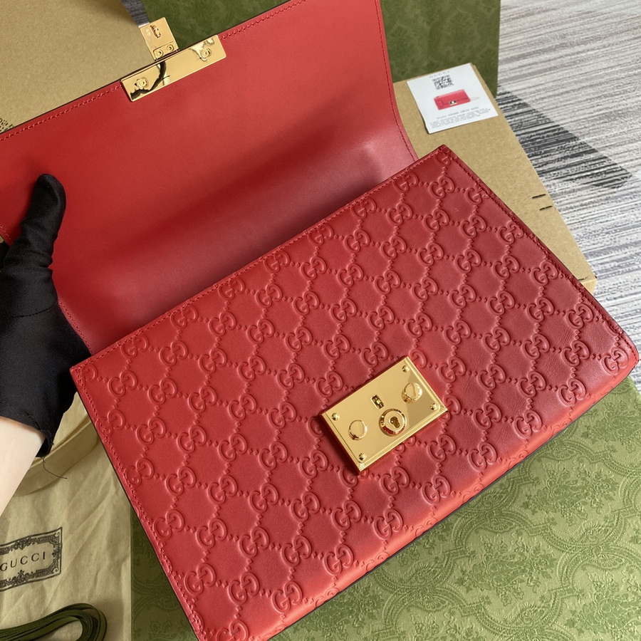PADLOCK GUCCI SIGNATURE SHOULDER BAG, 409486