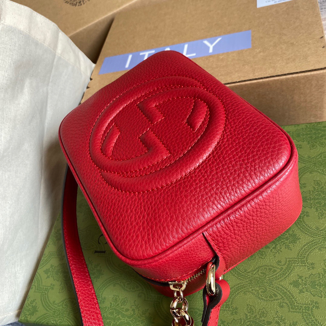 308364 Soho small leather disco bag, Gucci Crossbody Bags for Women