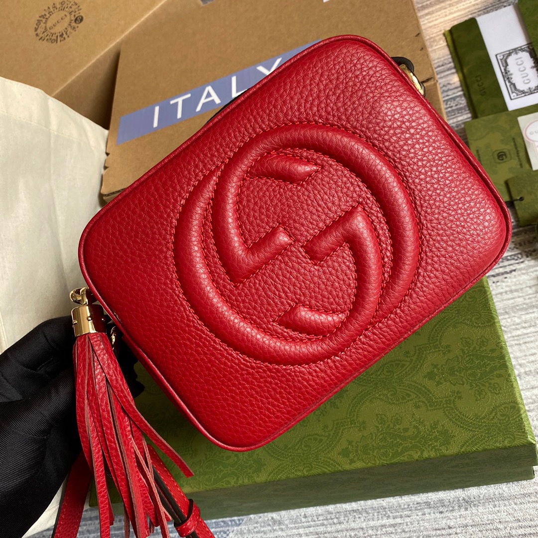 308364 Soho small leather disco bag, Gucci Crossbody Bags for Women