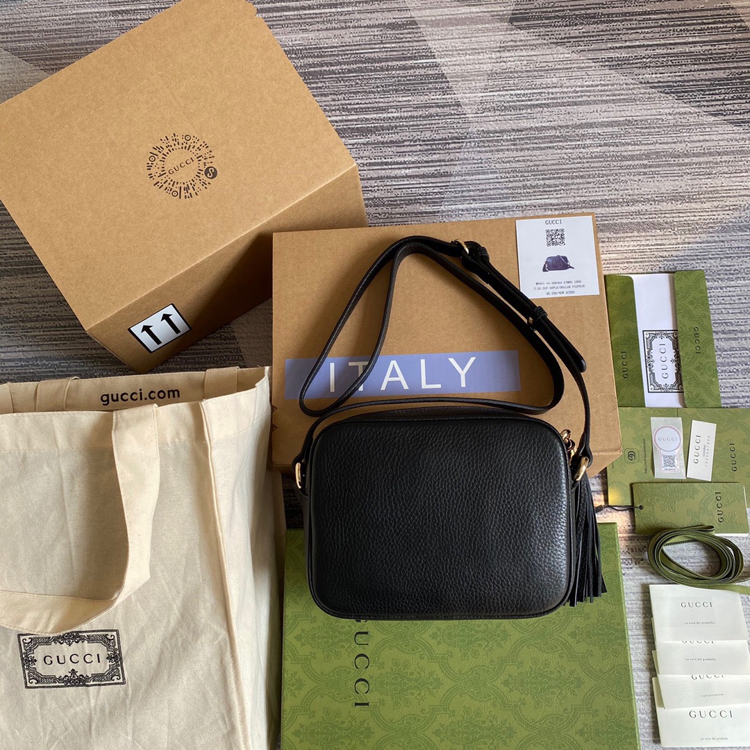 308364 Soho small leather disco bag, Gucci Crossbody Bags for Women