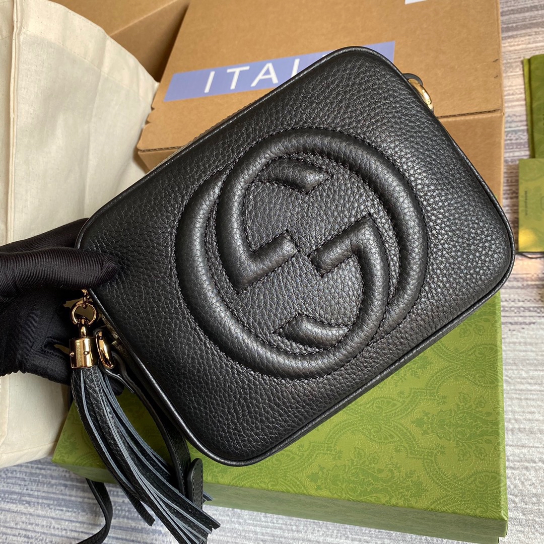 308364 Soho small leather disco bag, Gucci Crossbody Bags for Women