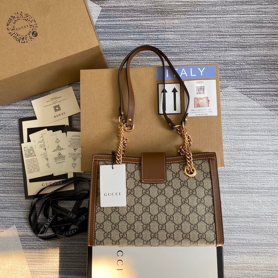 498156, GUCCI, Padlock small GG shoulder bag