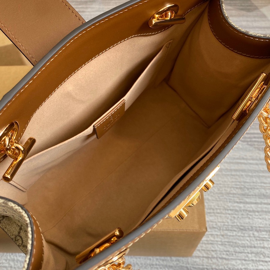 498156, GUCCI, Padlock small GG shoulder bag