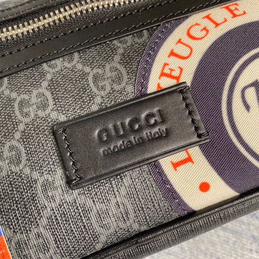 474293, Night Courrier soft GG Supreme belt , Gucci Men's Belt Bag
