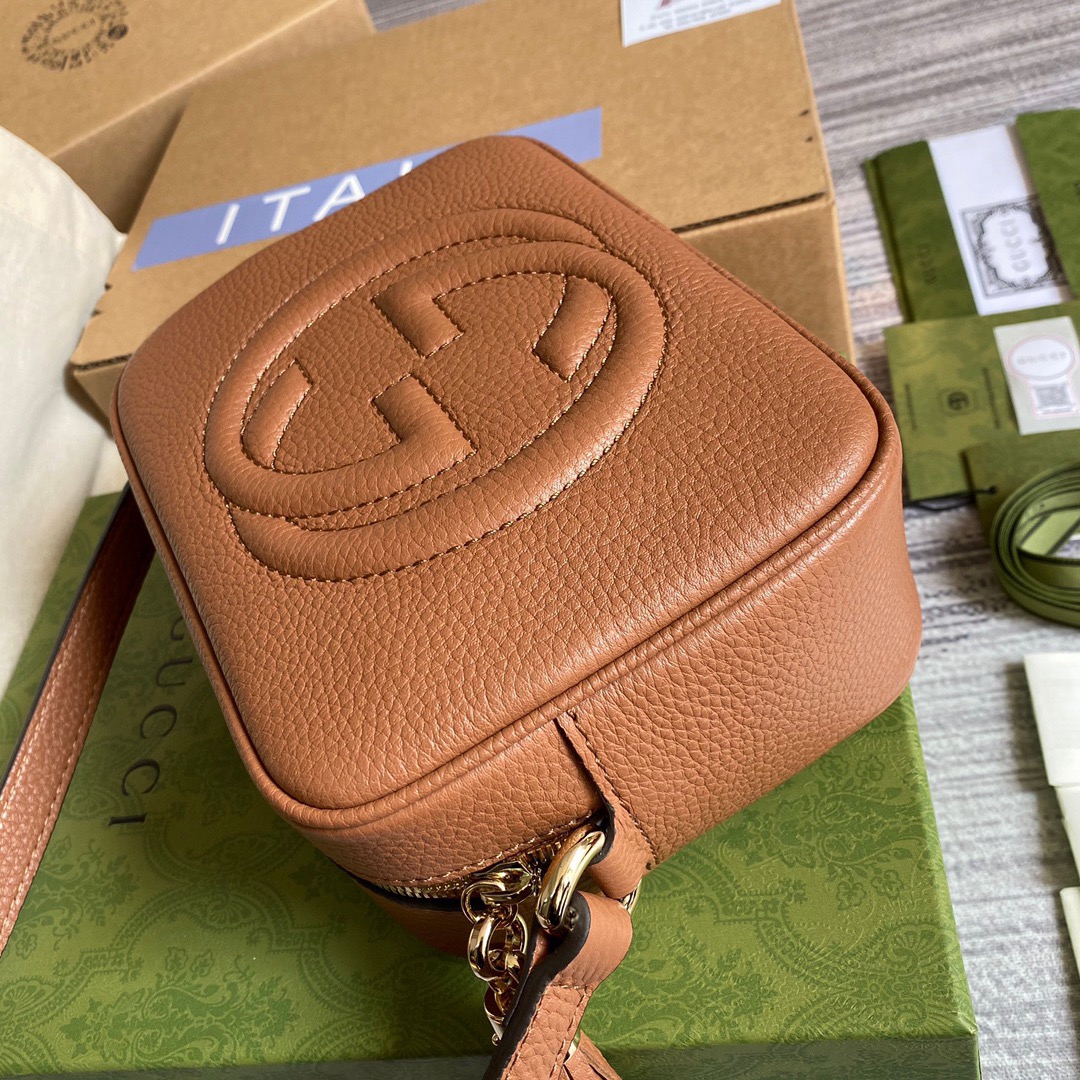 308364 Soho small leather disco bag, Gucci Crossbody Bags for Women