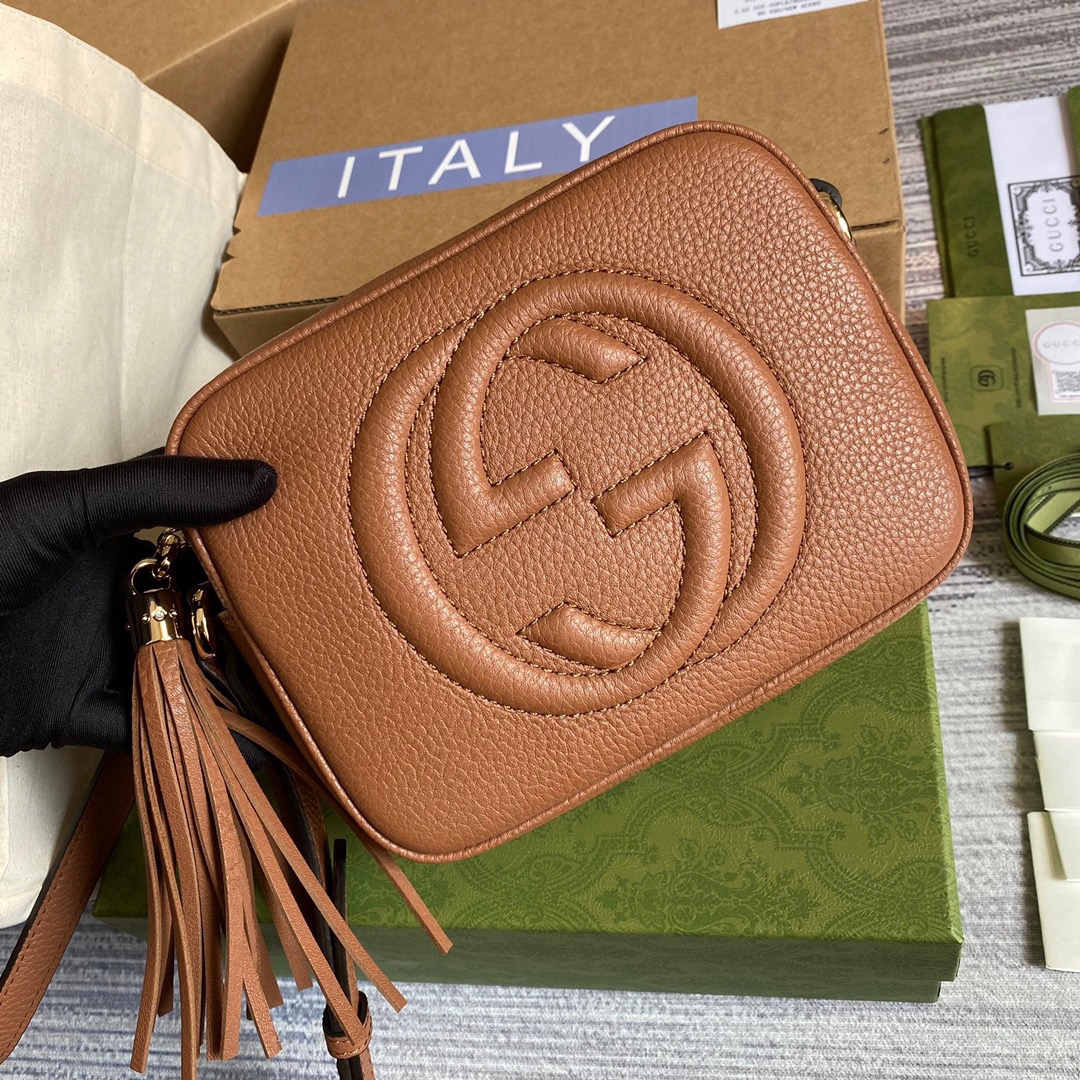 308364 Soho small leather disco bag, Gucci Crossbody Bags for Women