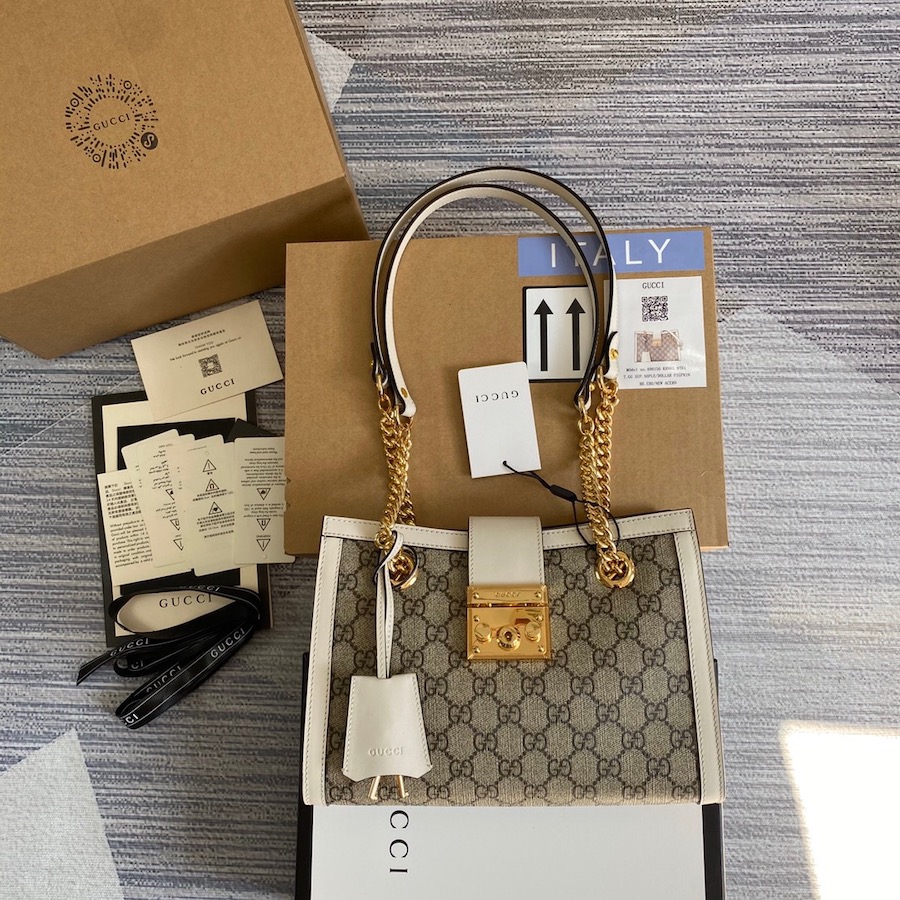 498156, GUCCI, Padlock small GG shoulder bag