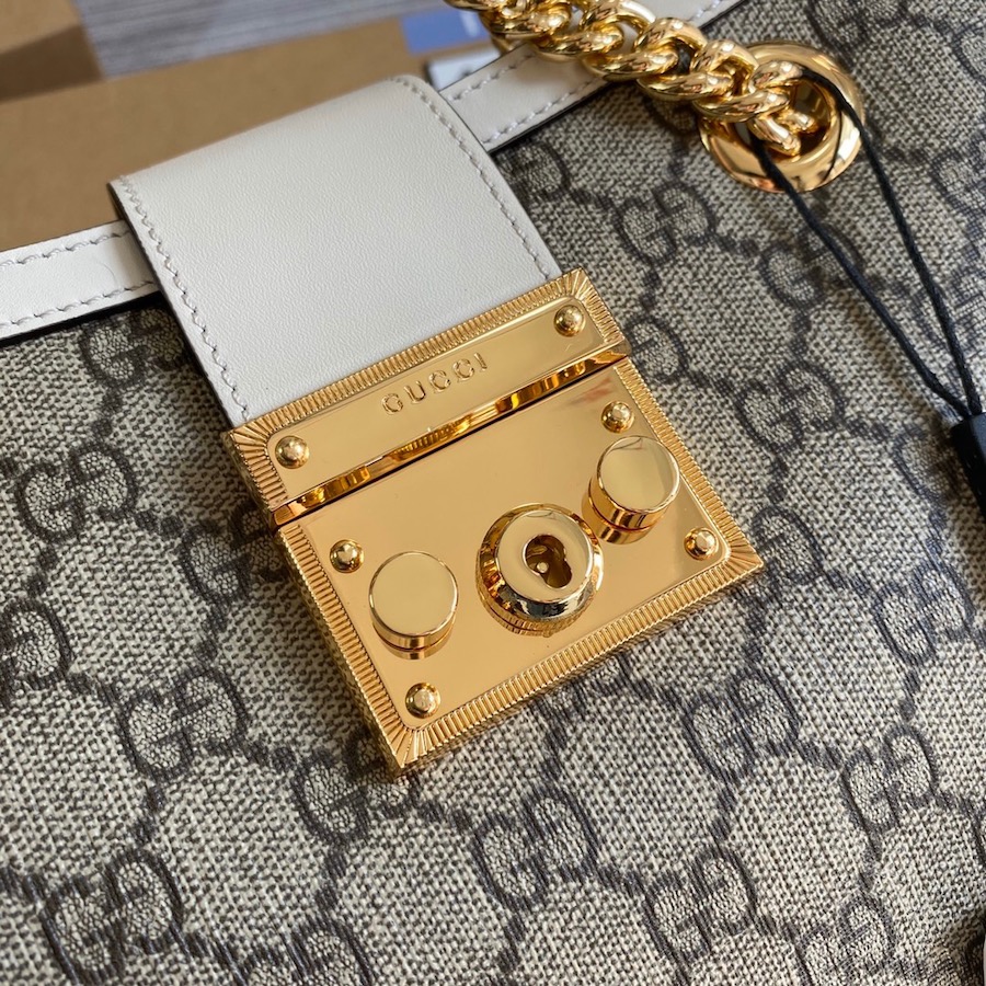 498156, GUCCI, Padlock small GG shoulder bag