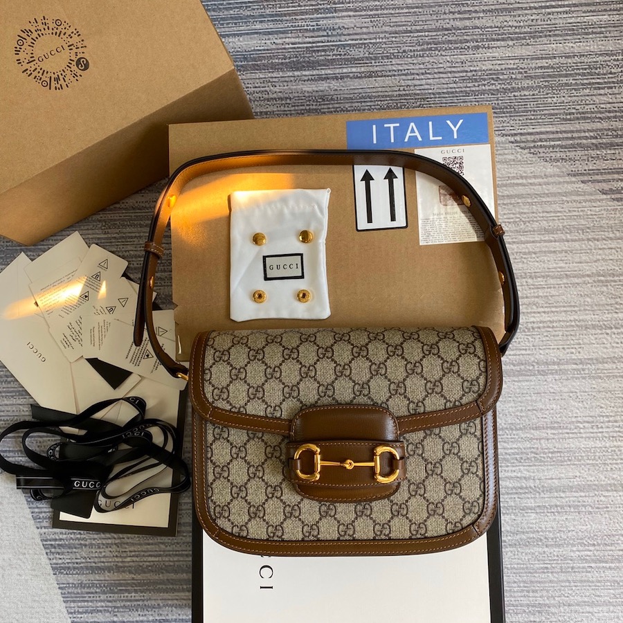602204 Gucci 1955 Horsebit small shoulder bag, GUCCI Shoulder Bags for Women