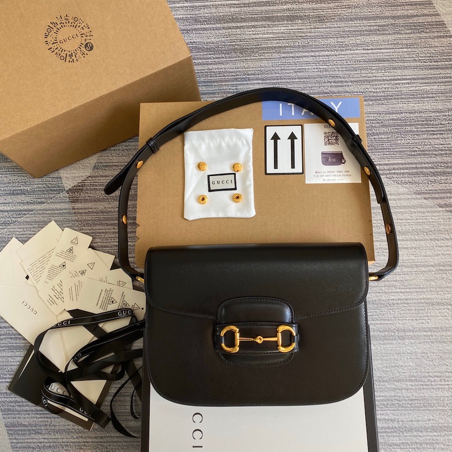 602204 Gucci 1955 Horsebit small shoulder bag, GUCCI Shoulder Bags for Women