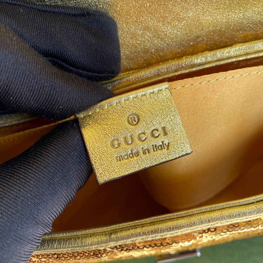 446744 GG Marmont mini sequin shoulder bag, GUCCI Shoulder Bags for Women