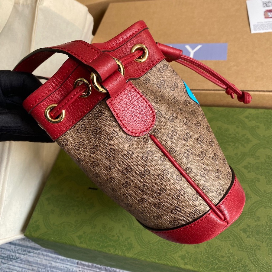 647801 Doraemon x Gucci mini bucket bag, GUCCI Mini Bags for Women