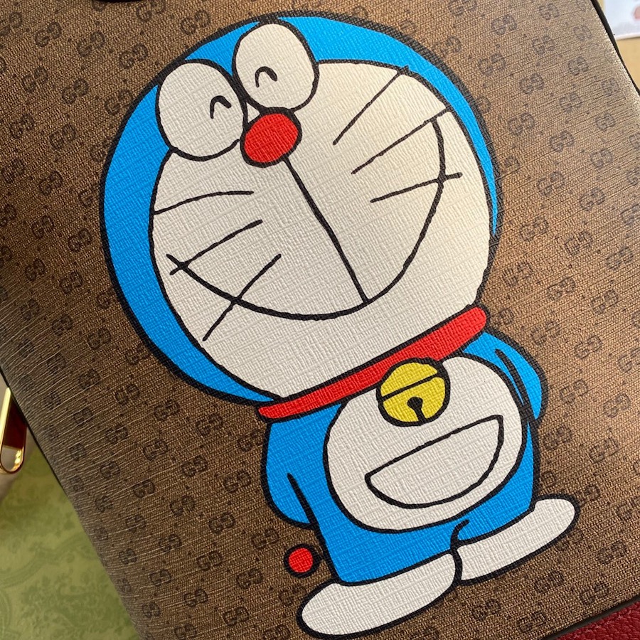 647816 Doraemon x Gucci small backpack, GUCCI Backpacks