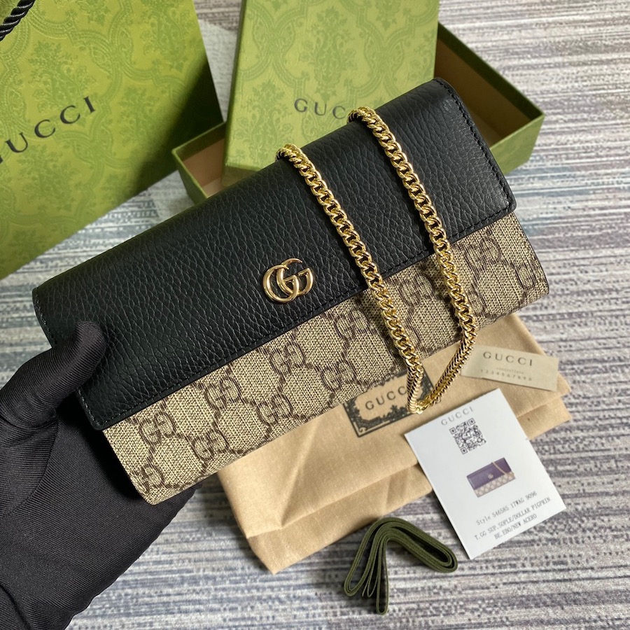 546585 GG Marmont chain wallet,  GUCCI Continental for Women