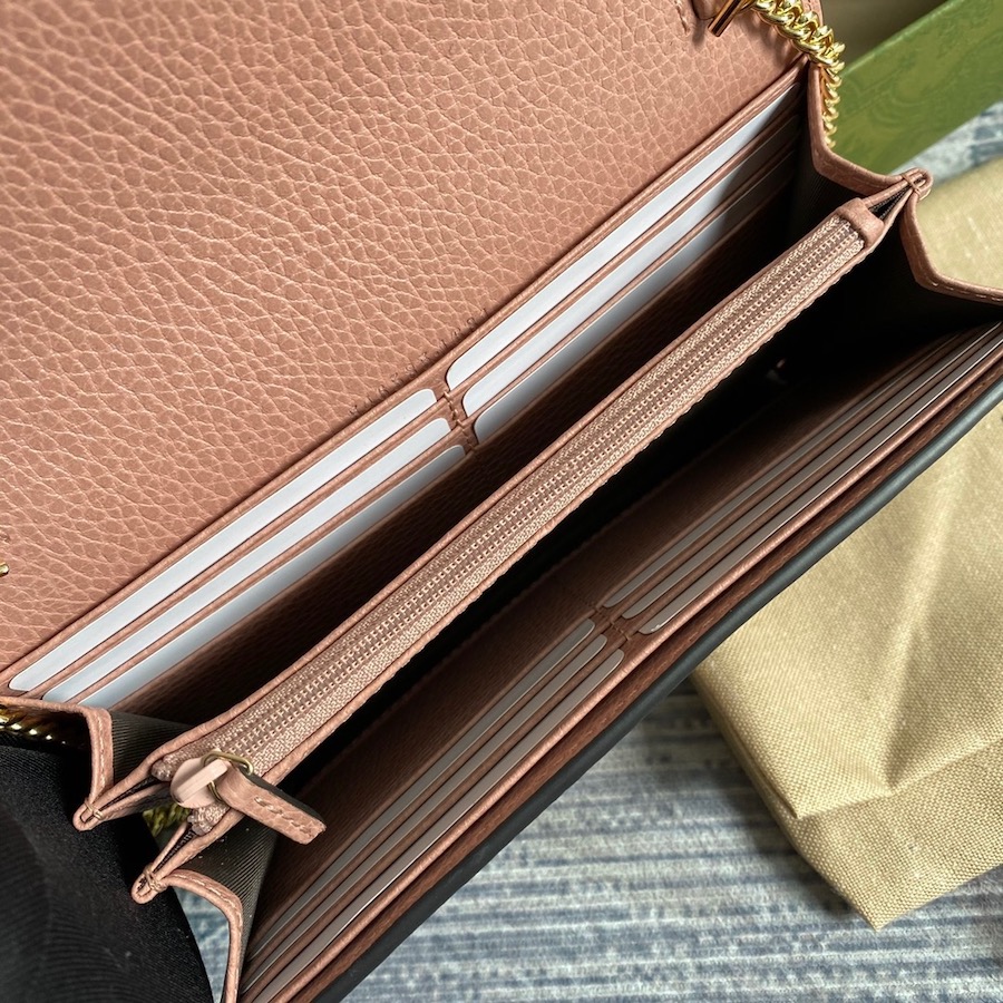 546585 GG Marmont chain wallet,  GUCCI Continental for Women