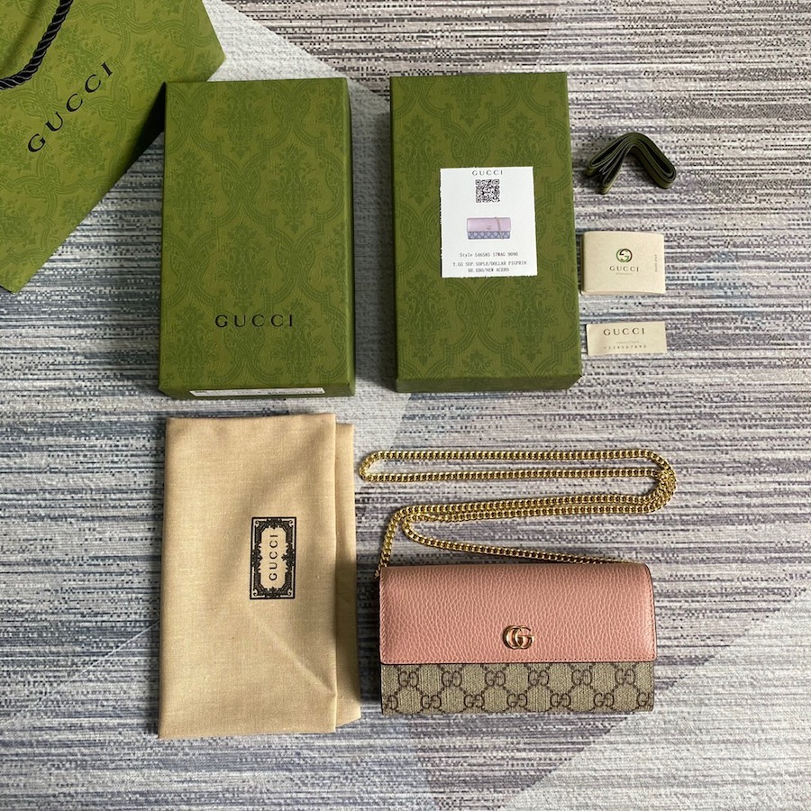 546585 GG Marmont chain wallet,  GUCCI Continental for Women