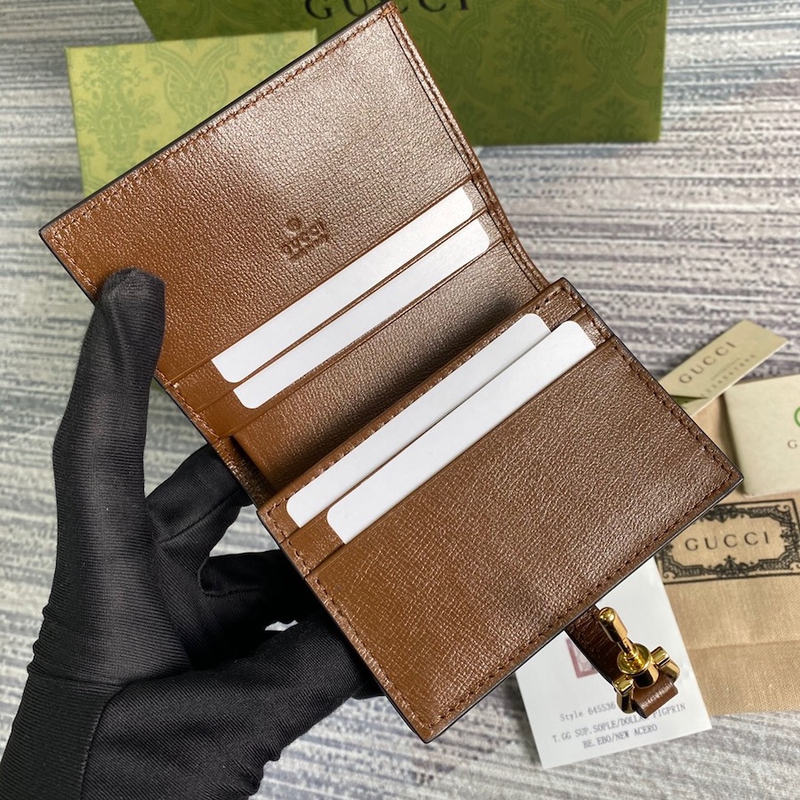 645536 Jackie 1961 card case wallet, gucci Card Holders & Coin Cases for Women