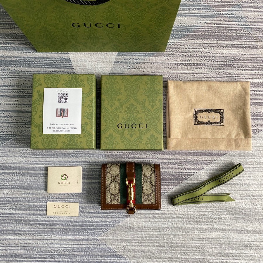 645536 Jackie 1961 card case wallet, gucci Card Holders & Coin Cases for Women