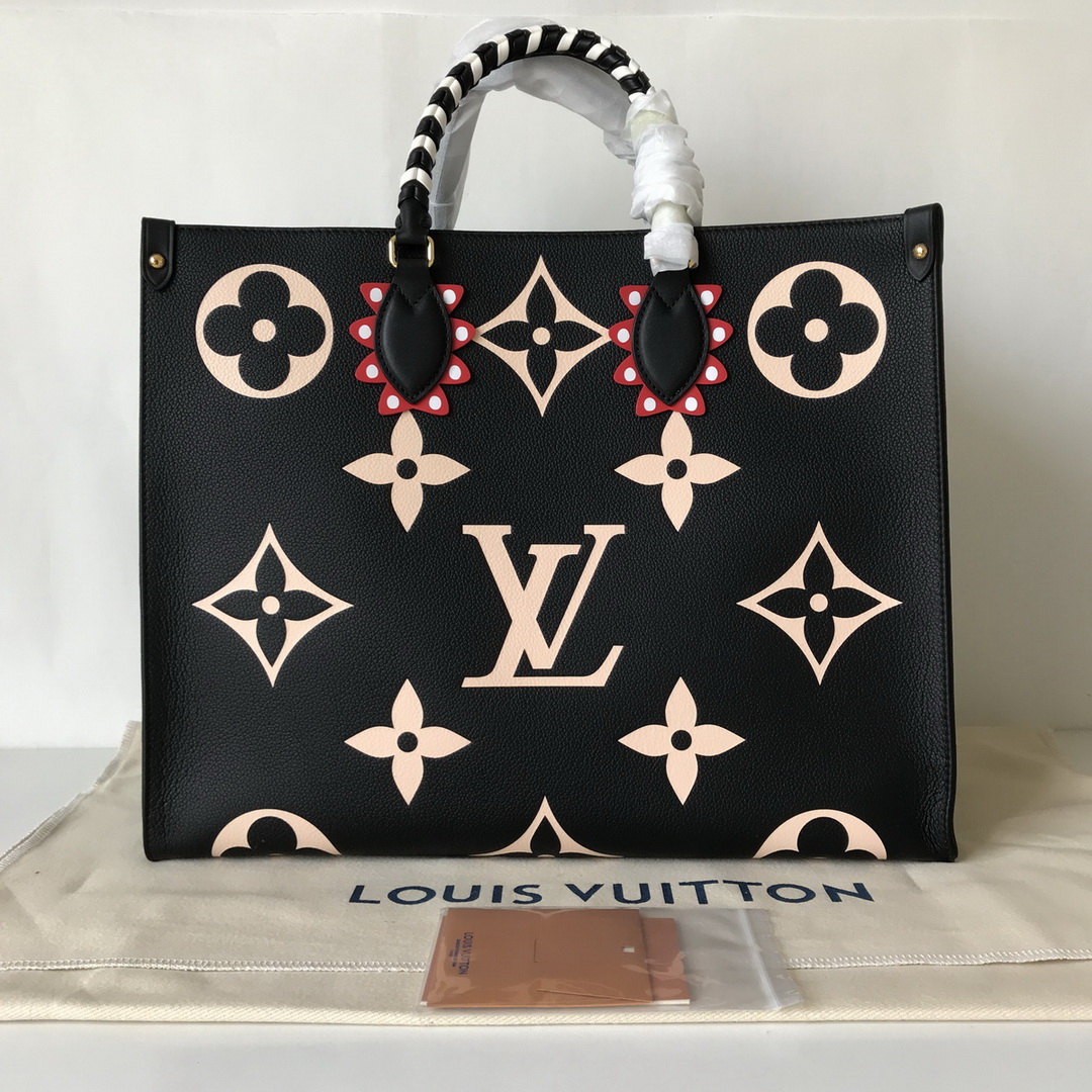 M45373  LV CRAFTY ONTHEGO GM, Louis Vuitton LV