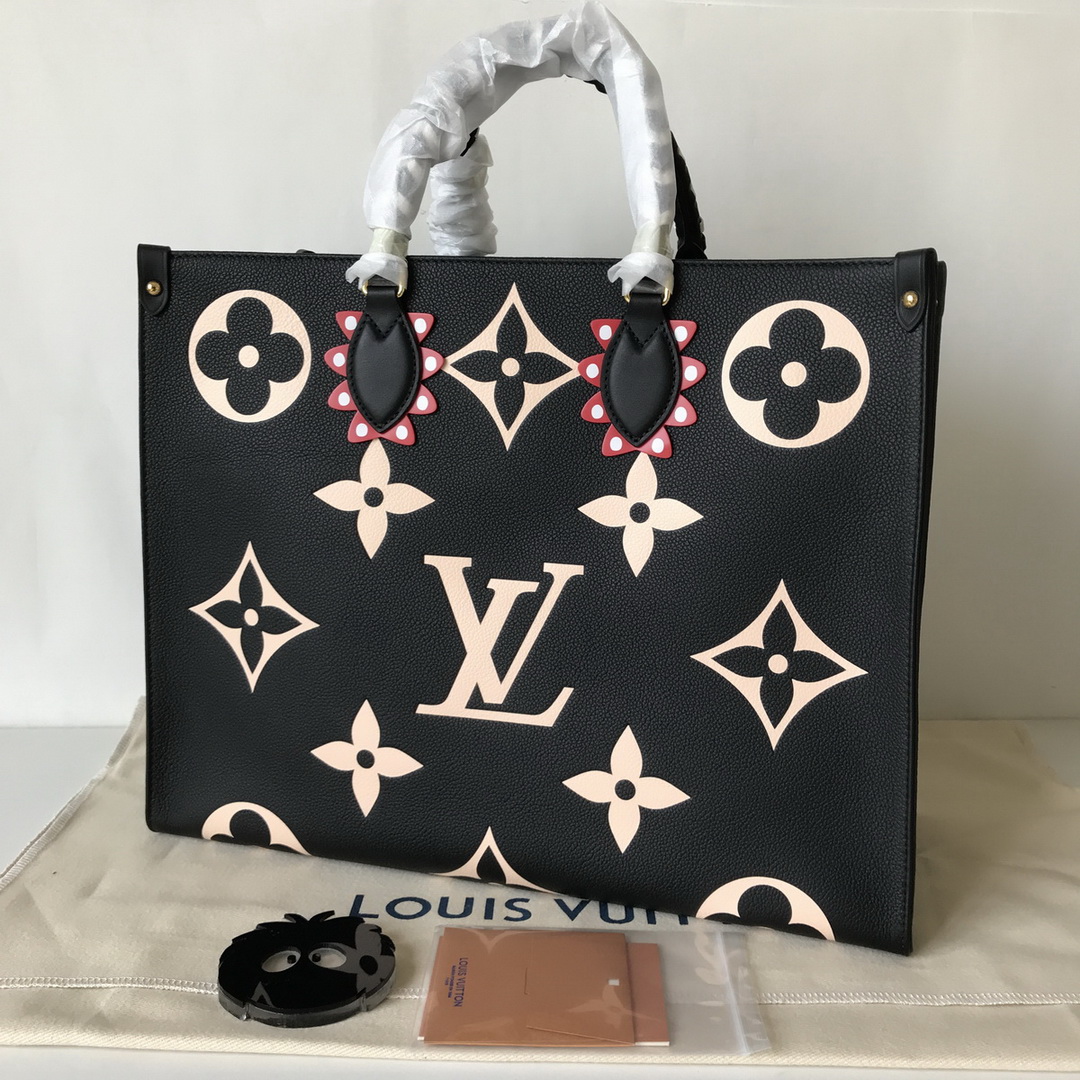 M45373  LV CRAFTY ONTHEGO GM, Louis Vuitton LV