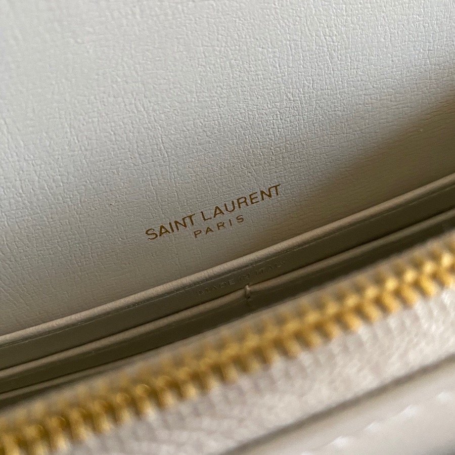 533026 SUNSET CHAIN WALLET IN SMOOTH LEATHER, YSL Saint Laurent