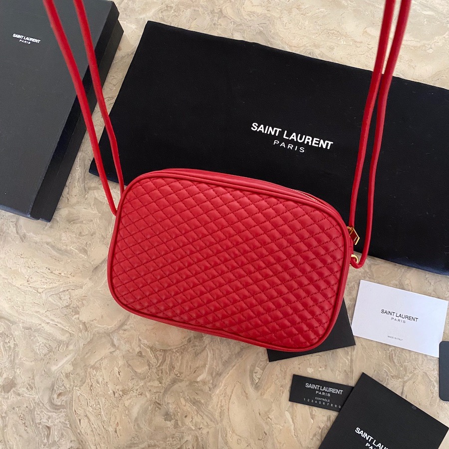 648990 VICTOIRE CAMERA BAG IN QUILTED LAMBSKIN, YSL Saint Laurent