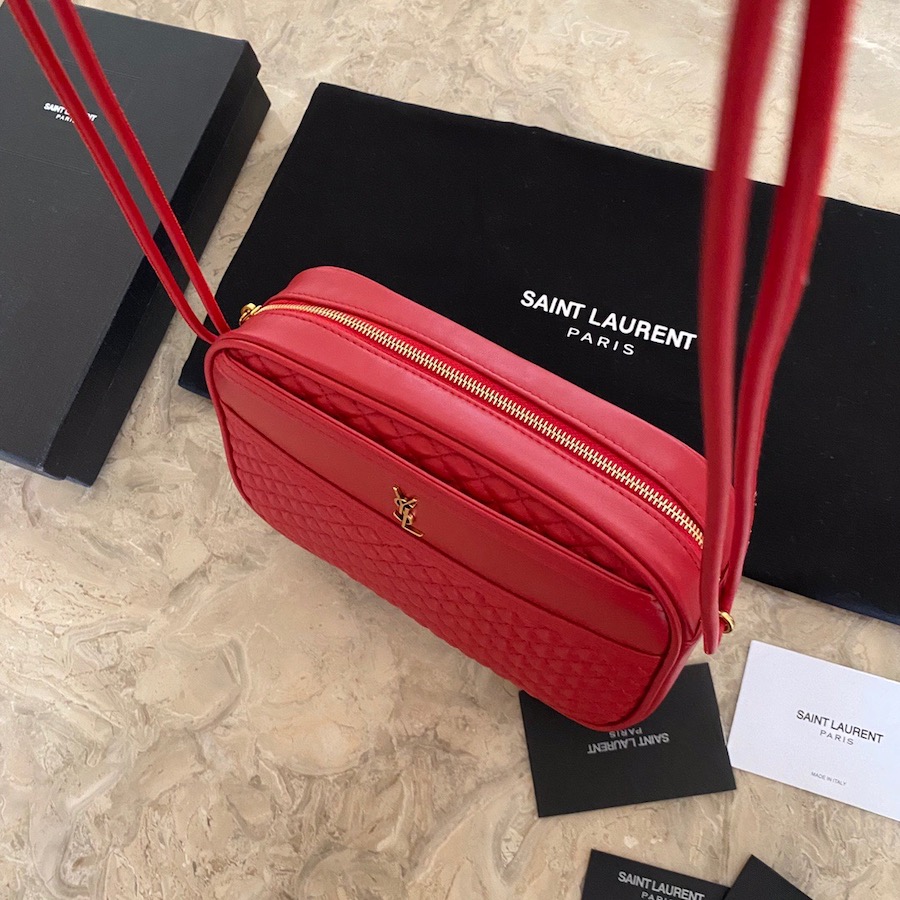 648990 VICTOIRE CAMERA BAG IN QUILTED LAMBSKIN, YSL Saint Laurent