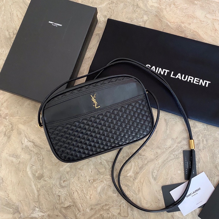 648990 VICTOIRE CAMERA BAG IN QUILTED LAMBSKIN, YSL Saint Laurent