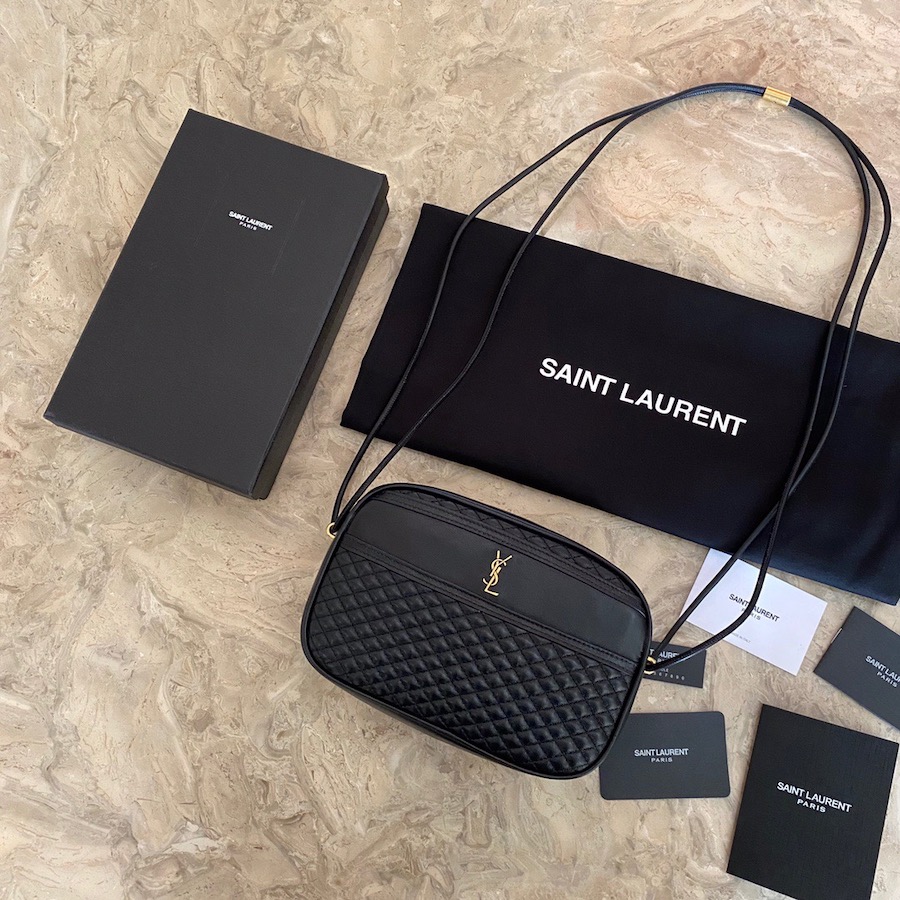 648990 VICTOIRE CAMERA BAG IN QUILTED LAMBSKIN, YSL Saint Laurent