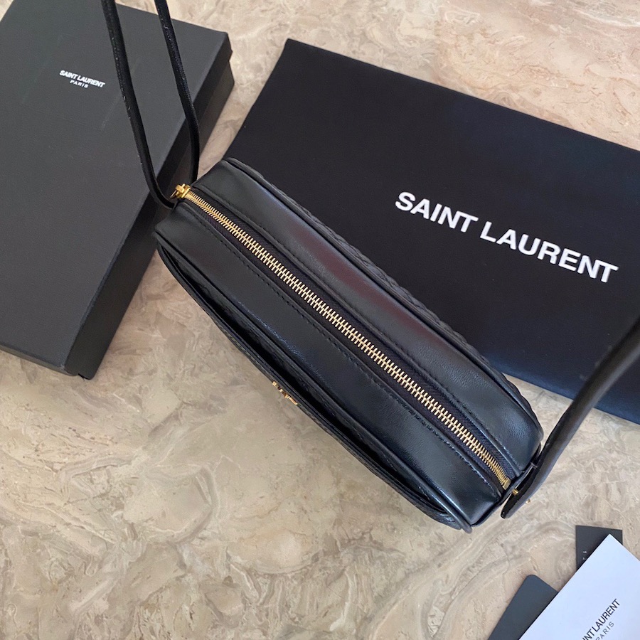 648990 VICTOIRE CAMERA BAG IN QUILTED LAMBSKIN, YSL Saint Laurent