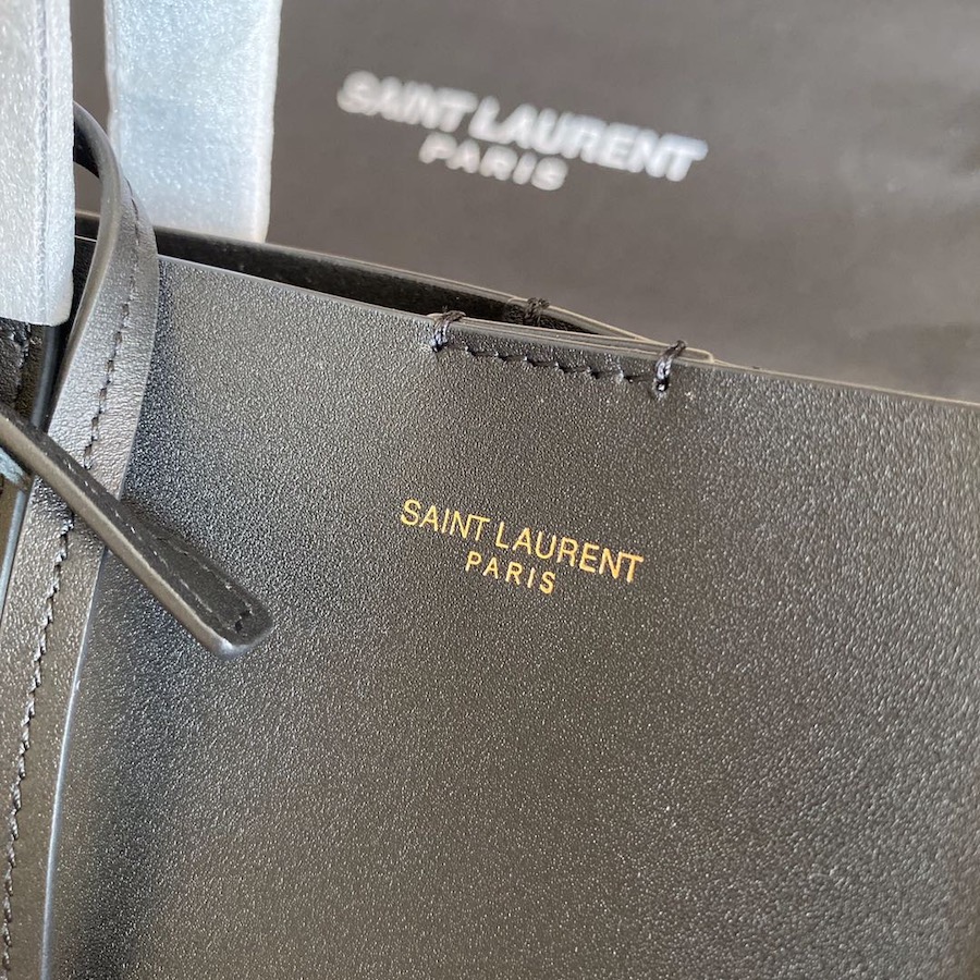 600307 SHOPPING BAG SAINT LAURENT TOY IN SUPPLE LEATHER, YSL Saint Laurent