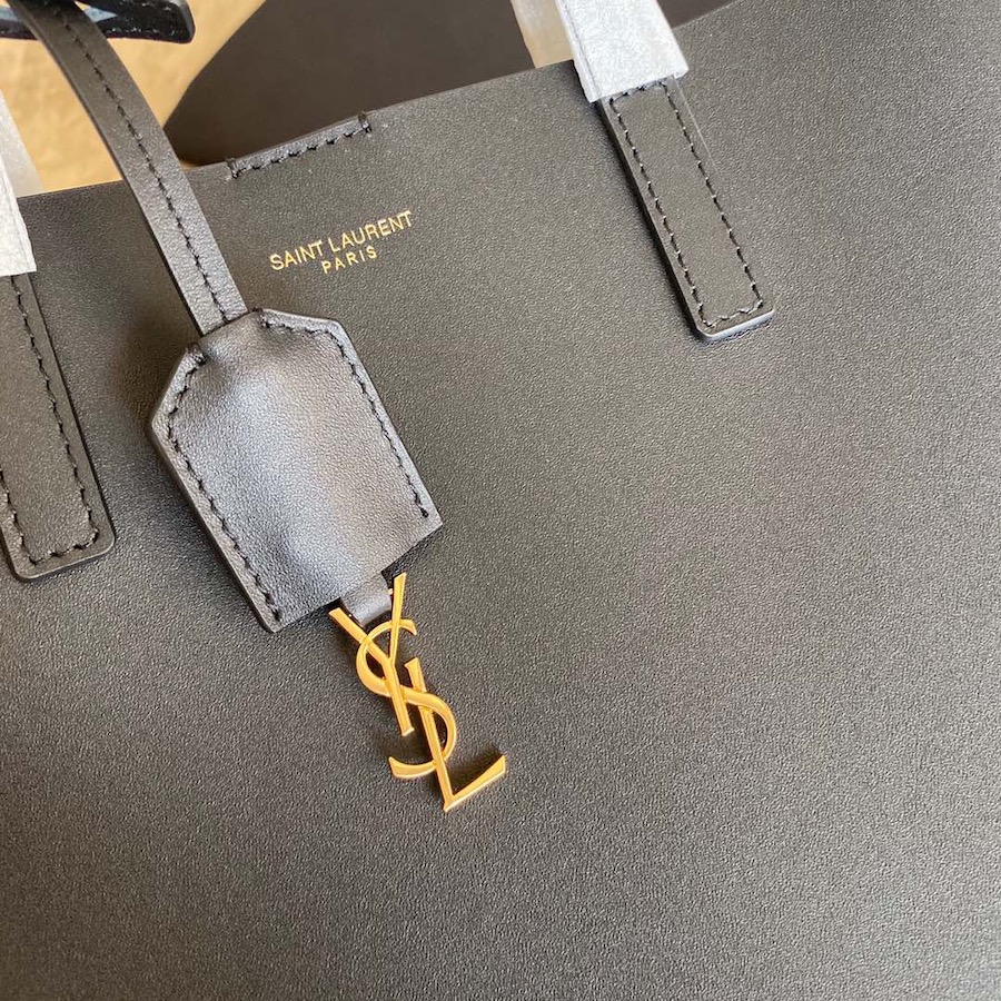 600307 SHOPPING BAG SAINT LAURENT TOY IN SUPPLE LEATHER, YSL Saint Laurent