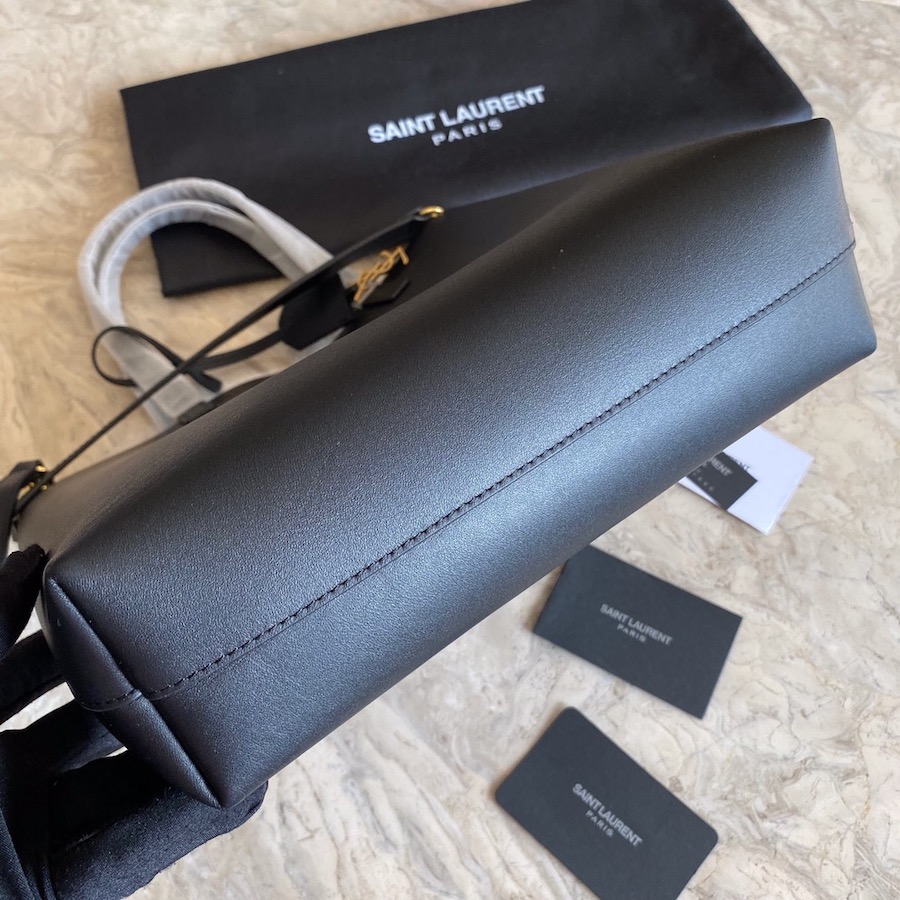 600307 SHOPPING BAG SAINT LAURENT TOY IN SUPPLE LEATHER, YSL Saint Laurent
