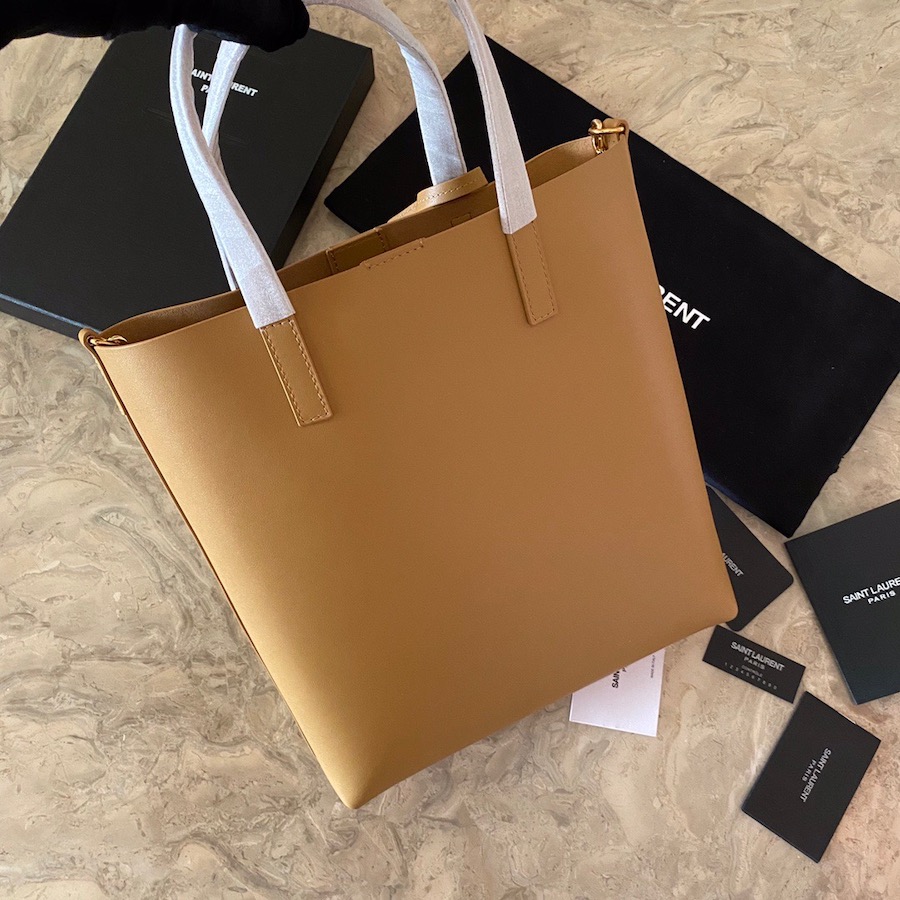 600307 SHOPPING BAG SAINT LAURENT TOY IN SUPPLE LEATHER, YSL Saint Laurent