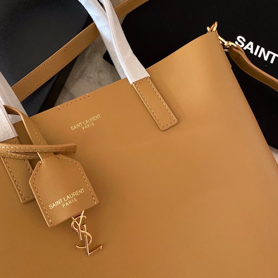 600307 SHOPPING BAG SAINT LAURENT TOY IN SUPPLE LEATHER, YSL Saint Laurent