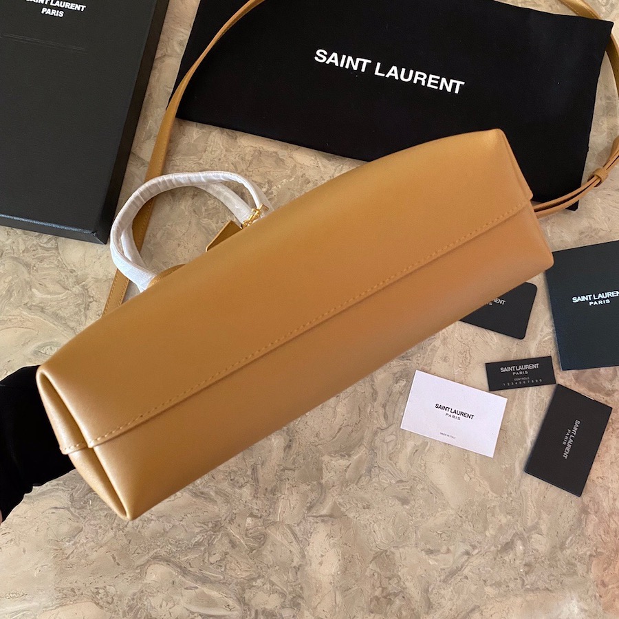 600307 SHOPPING BAG SAINT LAURENT TOY IN SUPPLE LEATHER, YSL Saint Laurent