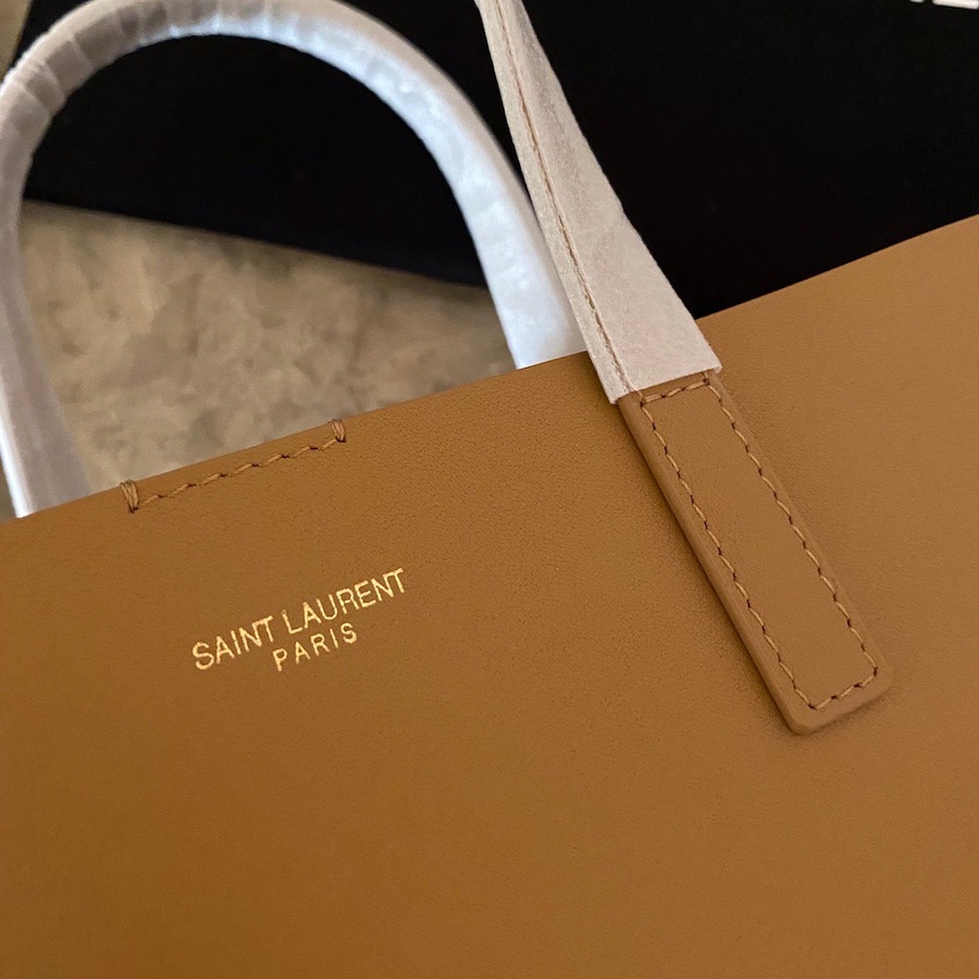 600307 SHOPPING BAG SAINT LAURENT TOY IN SUPPLE LEATHER, YSL Saint Laurent