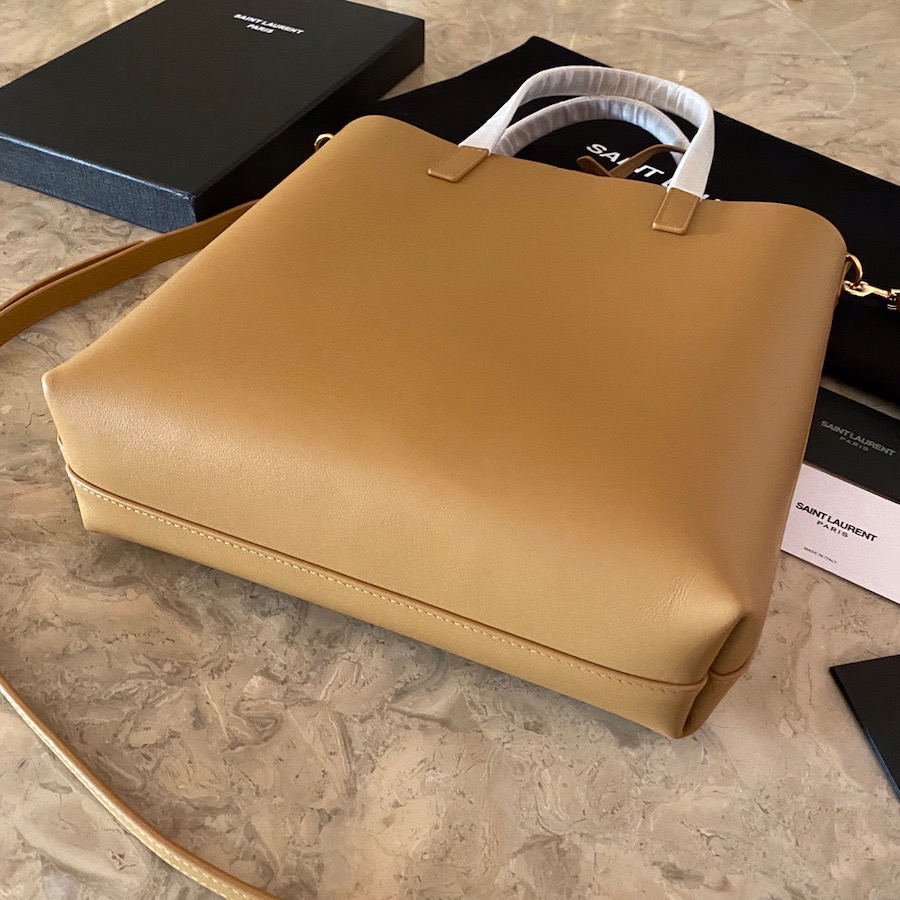 600307 SHOPPING BAG SAINT LAURENT TOY IN SUPPLE LEATHER, YSL Saint Laurent