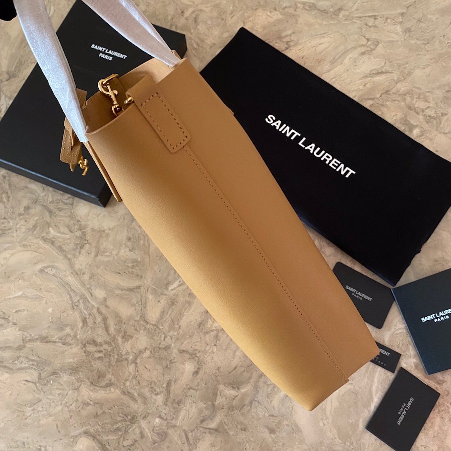 600307 SHOPPING BAG SAINT LAURENT TOY IN SUPPLE LEATHER, YSL Saint Laurent