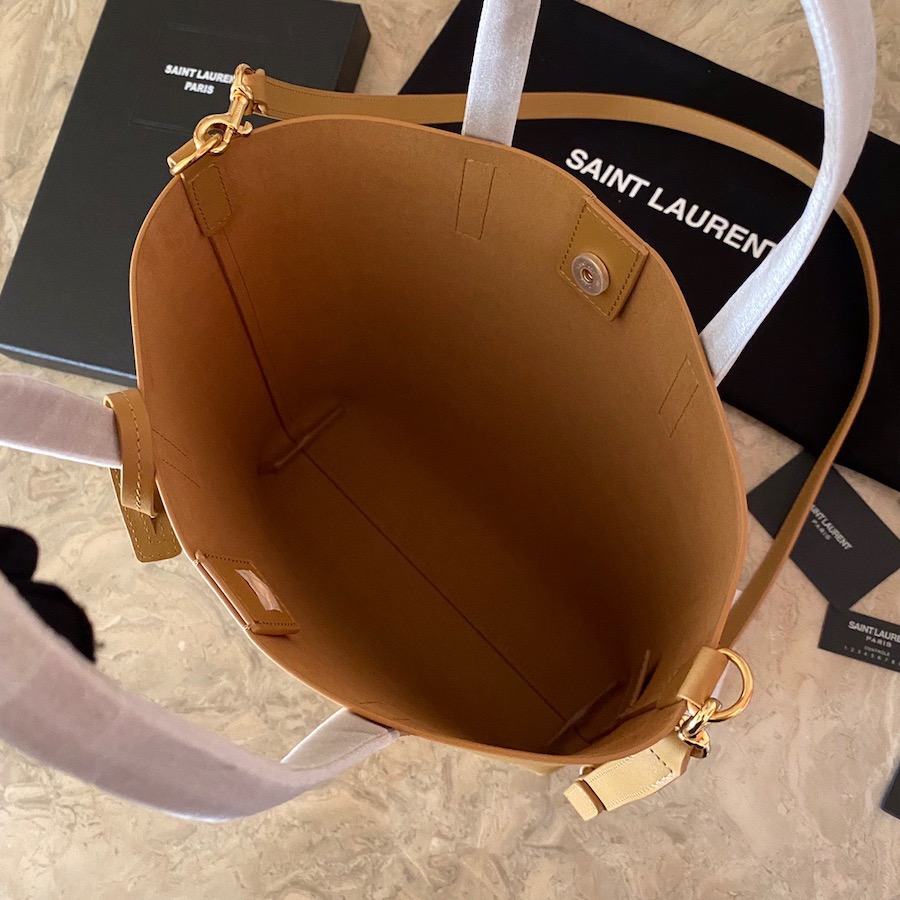600307 SHOPPING BAG SAINT LAURENT TOY IN SUPPLE LEATHER, YSL Saint Laurent