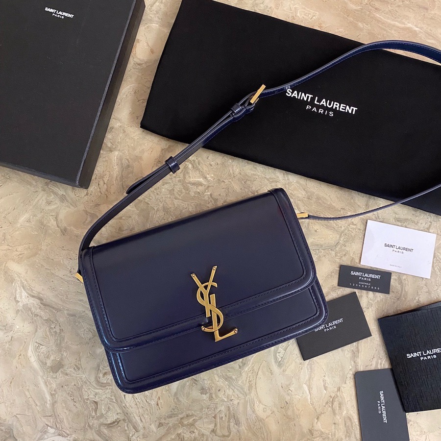 634305 SOLFERINO MEDIUM SATCHEL IN BOX SAINT LAURENT LEATHER, YSL Saint Laurent