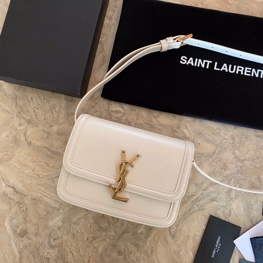 634306 SOLFERINO MEDIUM SATCHEL IN BOX SAINT LAURENT LEATHER, YSL Saint Laurent