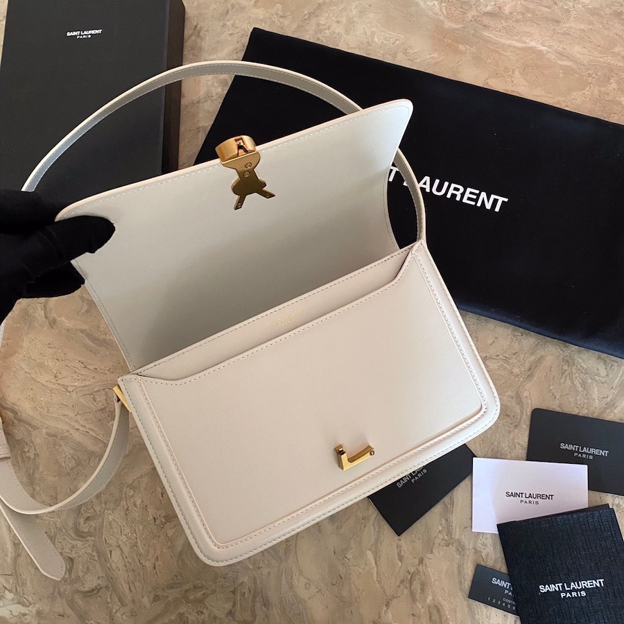 634305 SOLFERINO MEDIUM SATCHEL IN BOX SAINT LAURENT LEATHER, YSL Saint Laurent