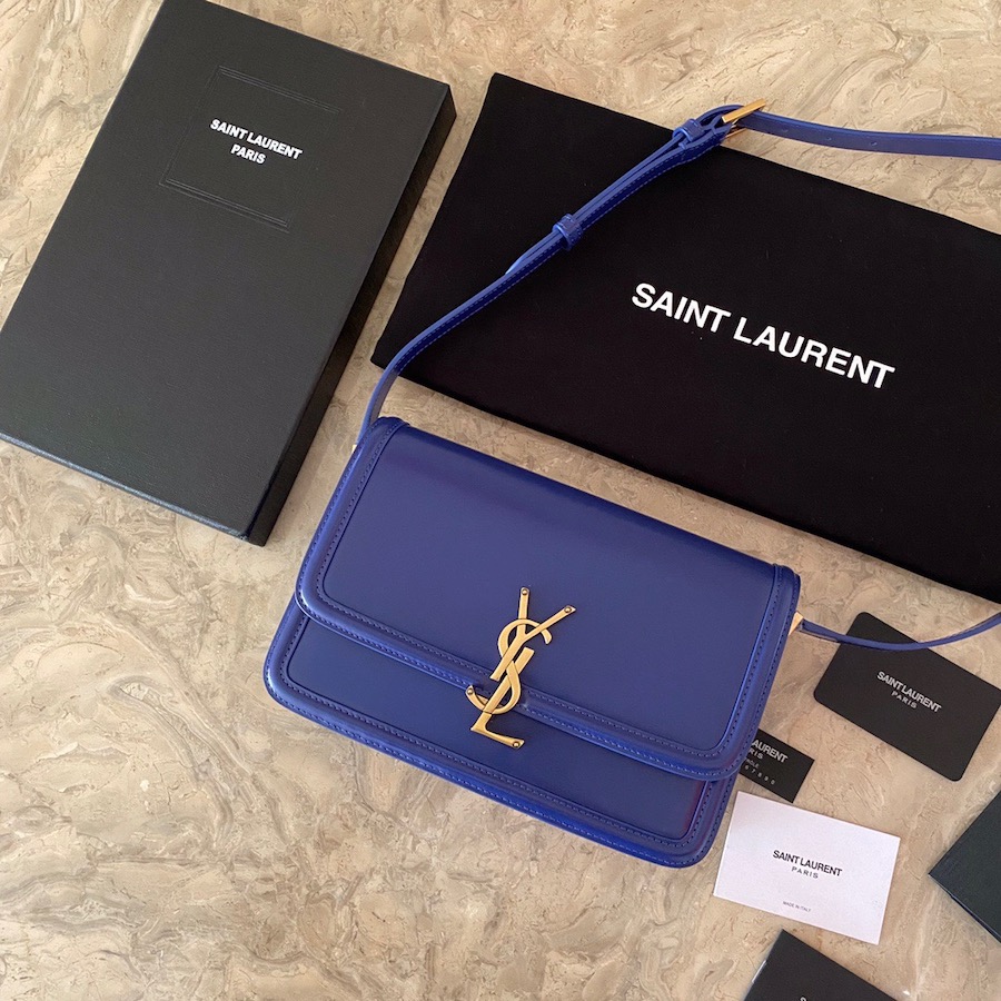 634305 SOLFERINO MEDIUM SATCHEL IN BOX SAINT LAURENT LEATHER, YSL Saint Laurent