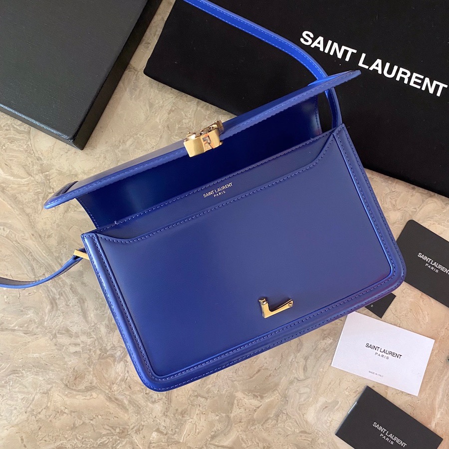 634305 SOLFERINO MEDIUM SATCHEL IN BOX SAINT LAURENT LEATHER, YSL Saint Laurent