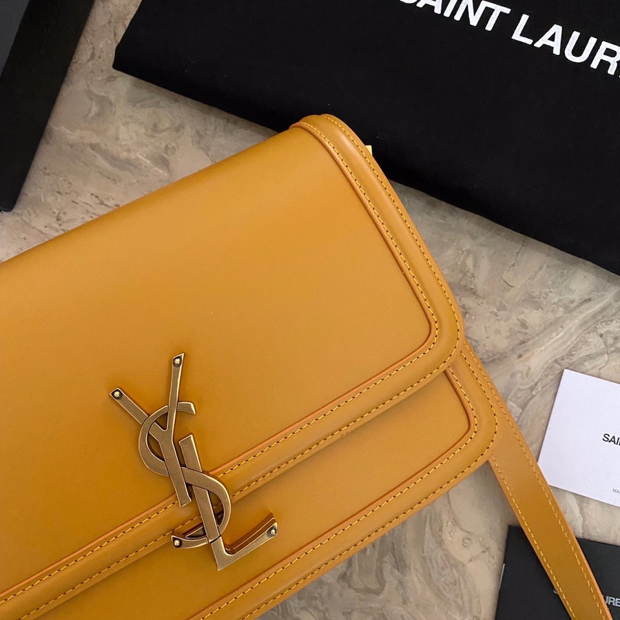 634305 SOLFERINO MEDIUM SATCHEL IN BOX SAINT LAURENT LEATHER, YSL Saint Laurent