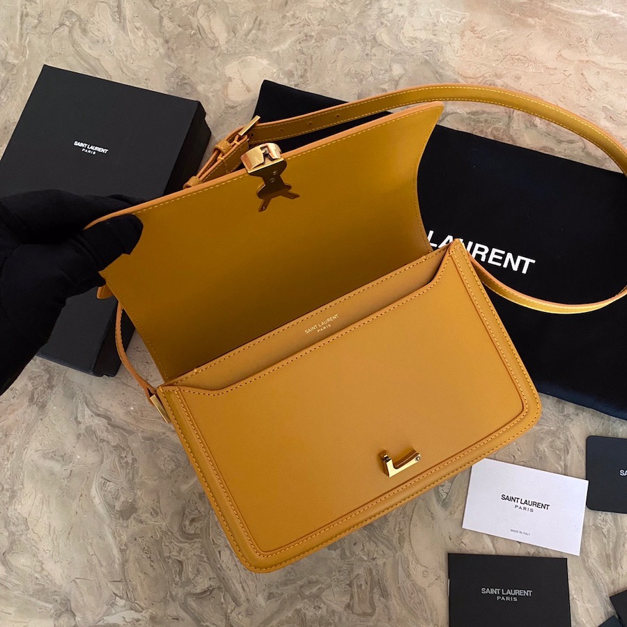 634305 SOLFERINO MEDIUM SATCHEL IN BOX SAINT LAURENT LEATHER, YSL Saint Laurent