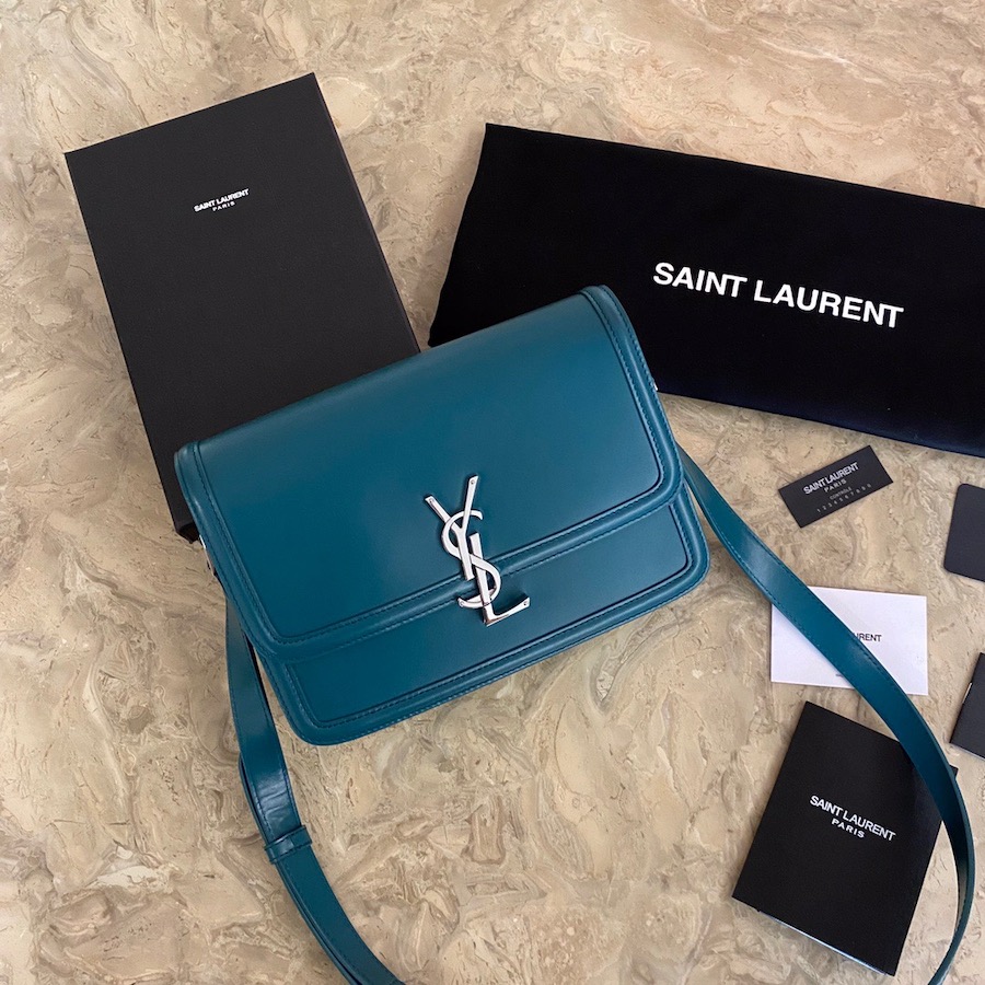634305 SOLFERINO MEDIUM SATCHEL IN BOX SAINT LAURENT LEATHER, YSL Saint Laurent