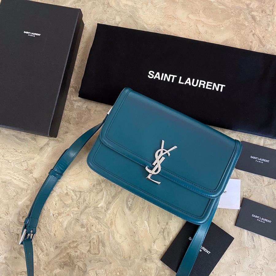 634305 SOLFERINO MEDIUM SATCHEL IN BOX SAINT LAURENT LEATHER, YSL Saint Laurent