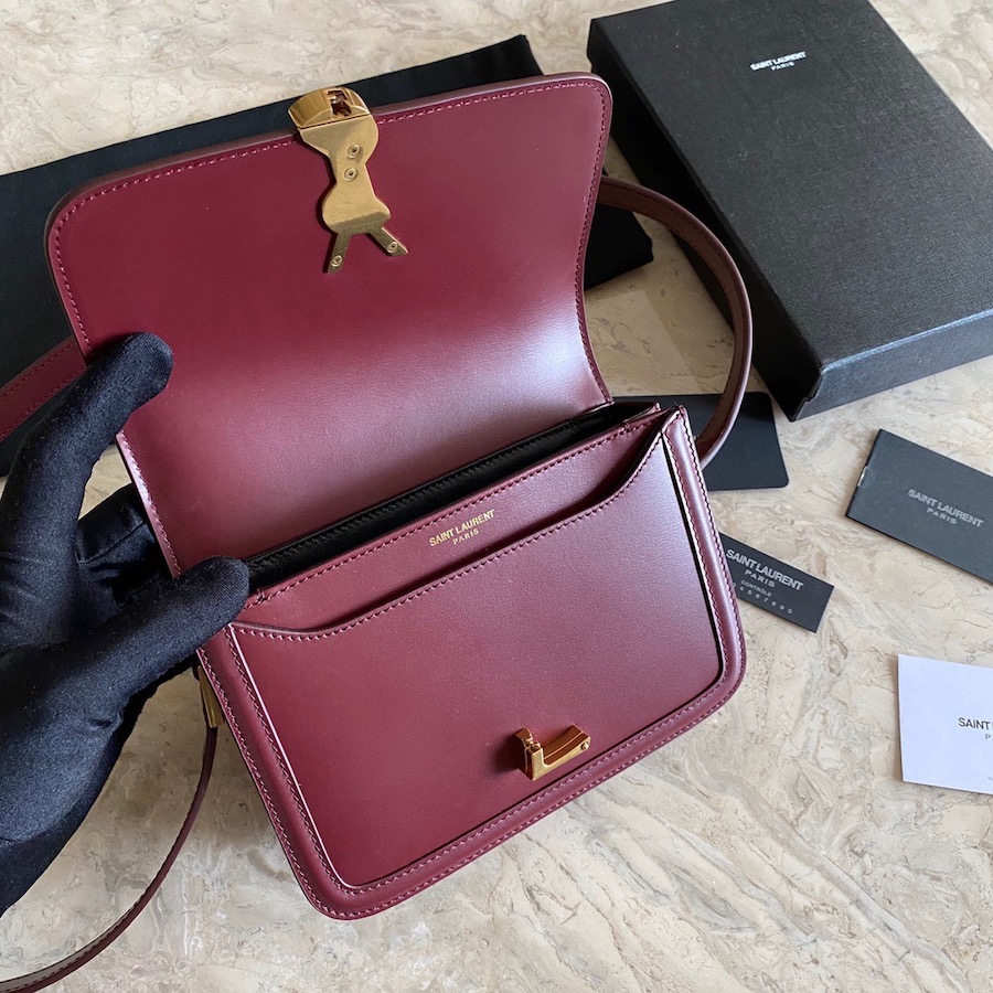 634306 SOLFERINO MEDIUM SATCHEL IN BOX SAINT LAURENT LEATHER, YSL Saint Laurent